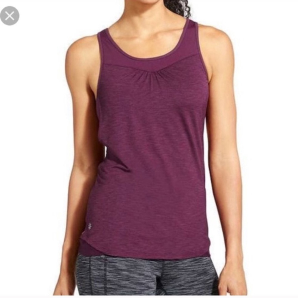 Athleta Mesh Supercharged Tank Large Cranberry